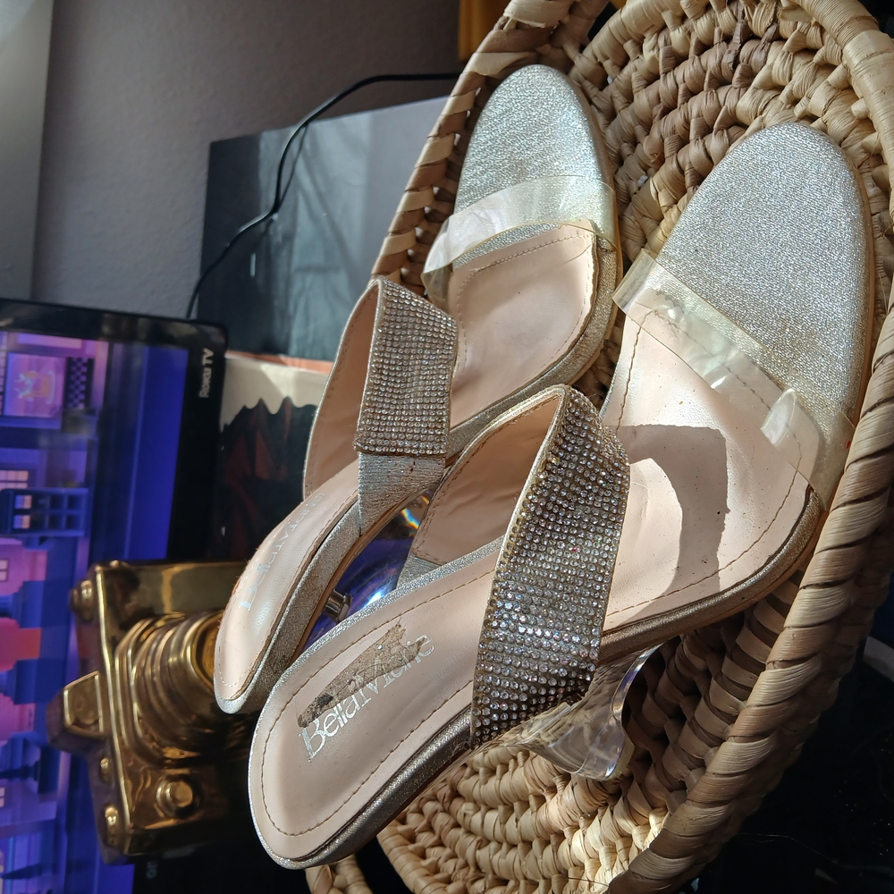 Bella Marie Silver Heels